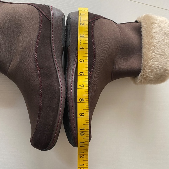Aetrex Berries Boots Women's Brown Mid Calf Fur Size 10.5 - Picture 11 of 11